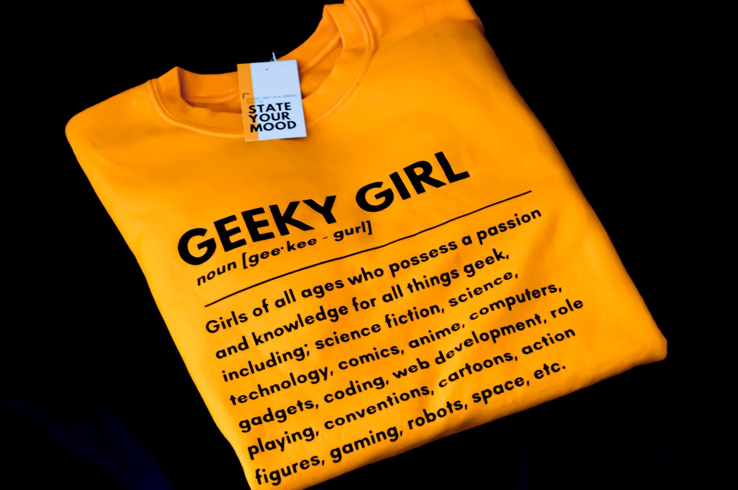 geeky girl definition sweatshirt