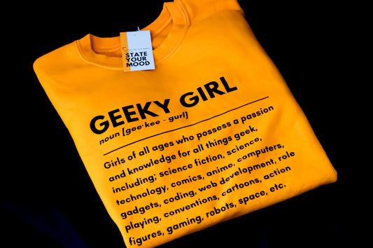 geeky girl definition sweatshirt